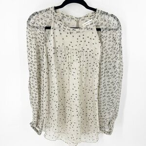 ✅ ISABEL MARANT ETOILE SILK FLORAL BLOUSE SIZE SMALL SHEER